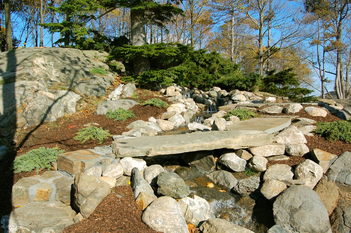 Stream and bridge