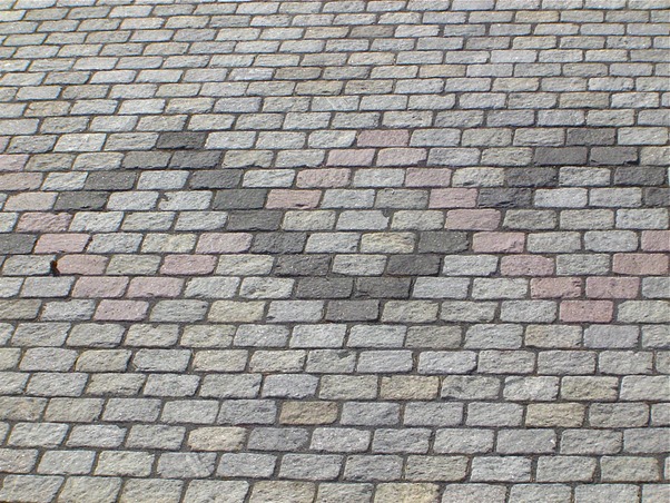 granite cobblestone driveway design